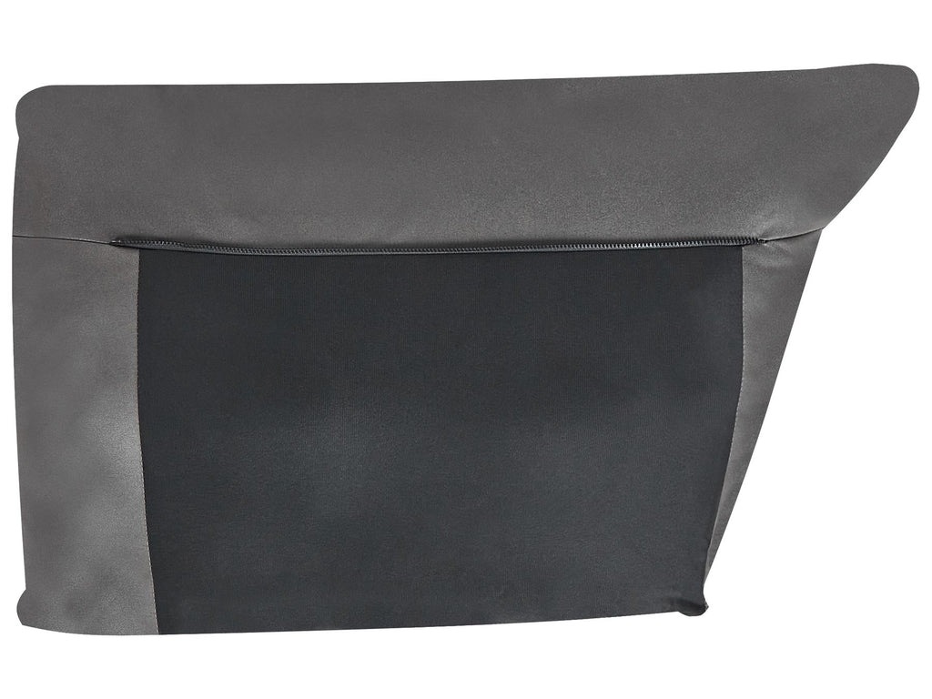 3 Seater Vegan Leather Sofa Black REVSNES