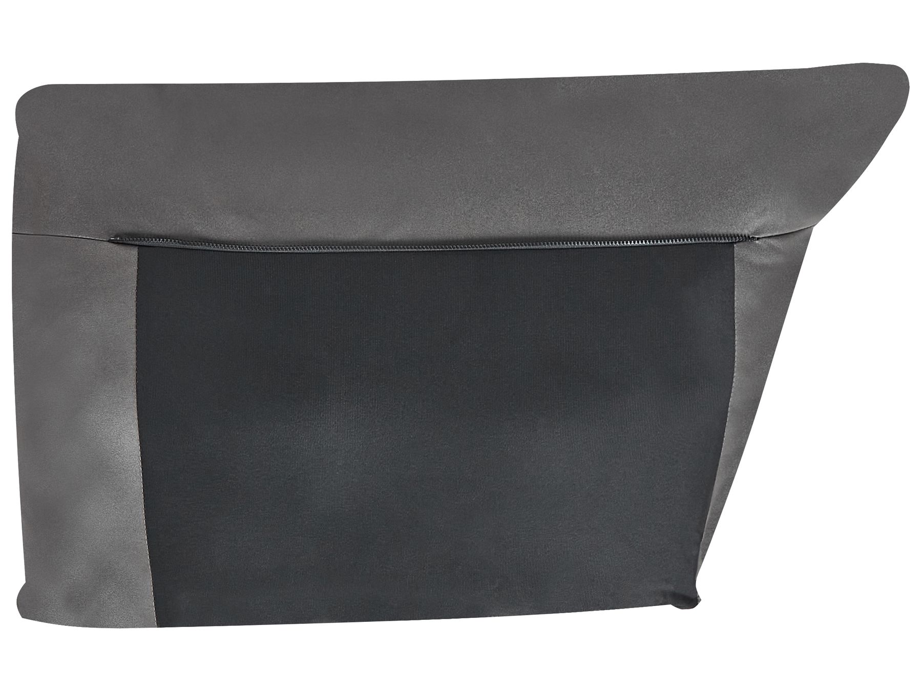 3 Seater Vegan Leather Sofa Black REVSNES
