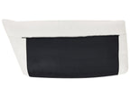 3 Seater Vegan Leather Sofa Off White REVSNES