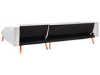 Corner Sofa Bed VADSO Boucle Off-White 4 Seater Left Hand