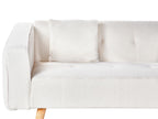 Corner Sofa Bed VADSO Boucle Off-White 4 Seater Left Hand
