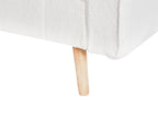 Corner Sofa Bed VADSO Boucle Off-White 4 Seater Left Hand