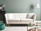 3 Seater Boucle Sofa White FREDERICA