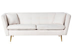 3 Seater Boucle Sofa White FREDERICA