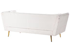 3 Seater Boucle Sofa White FREDERICA