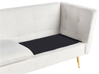 3 Seater Boucle Sofa White FREDERICA