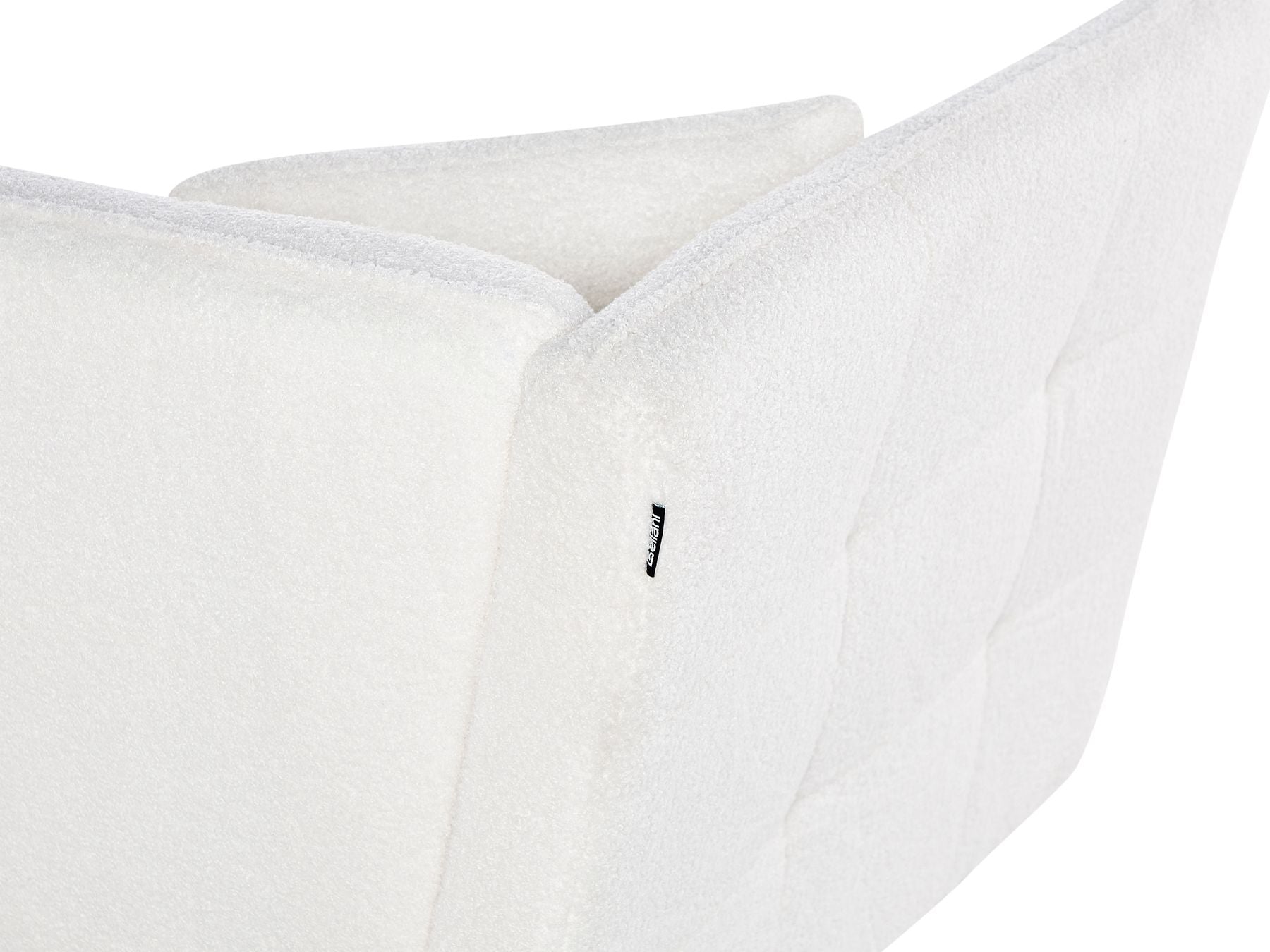 3 Seater Boucle Sofa White FREDERICA