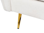 3 Seater Boucle Sofa White FREDERICA