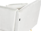 3 Seater Velvet Sofa White FREDERICA