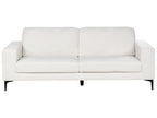 3 Seater Boucle Sofa White VADSTENA