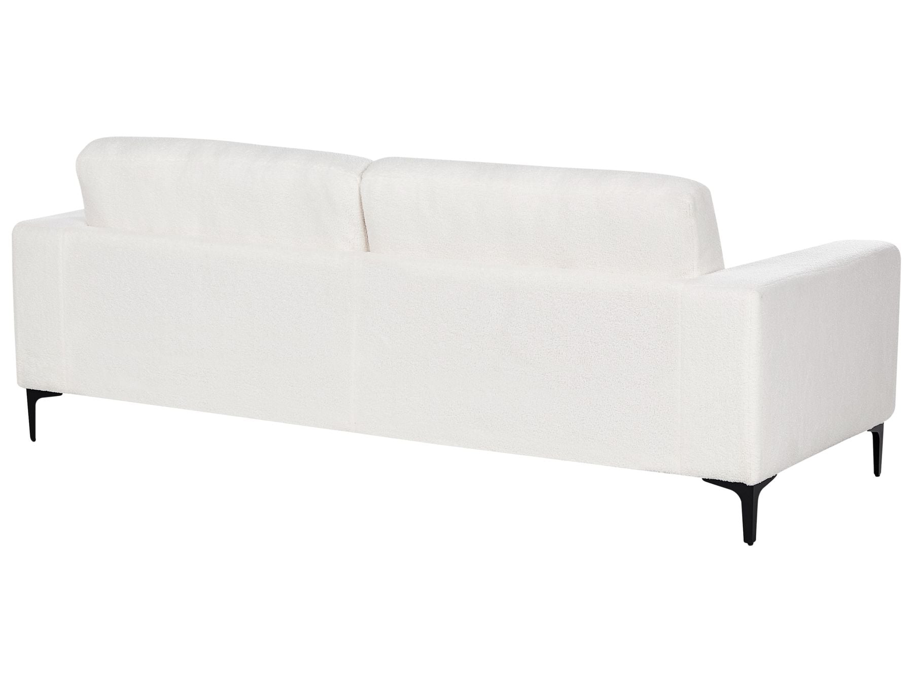 3 Seater Boucle Sofa White VADSTENA