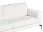 3 Seater Boucle Sofa White VADSTENA