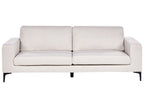 3 Seater Fabric Sofa Beige VADSTENA