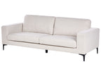 3 Seater Fabric Sofa Beige VADSTENA