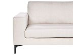 3 Seater Fabric Sofa Beige VADSTENA