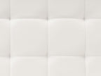 Sofa Bed ABERDEEN Faux Leather White 3 Seater