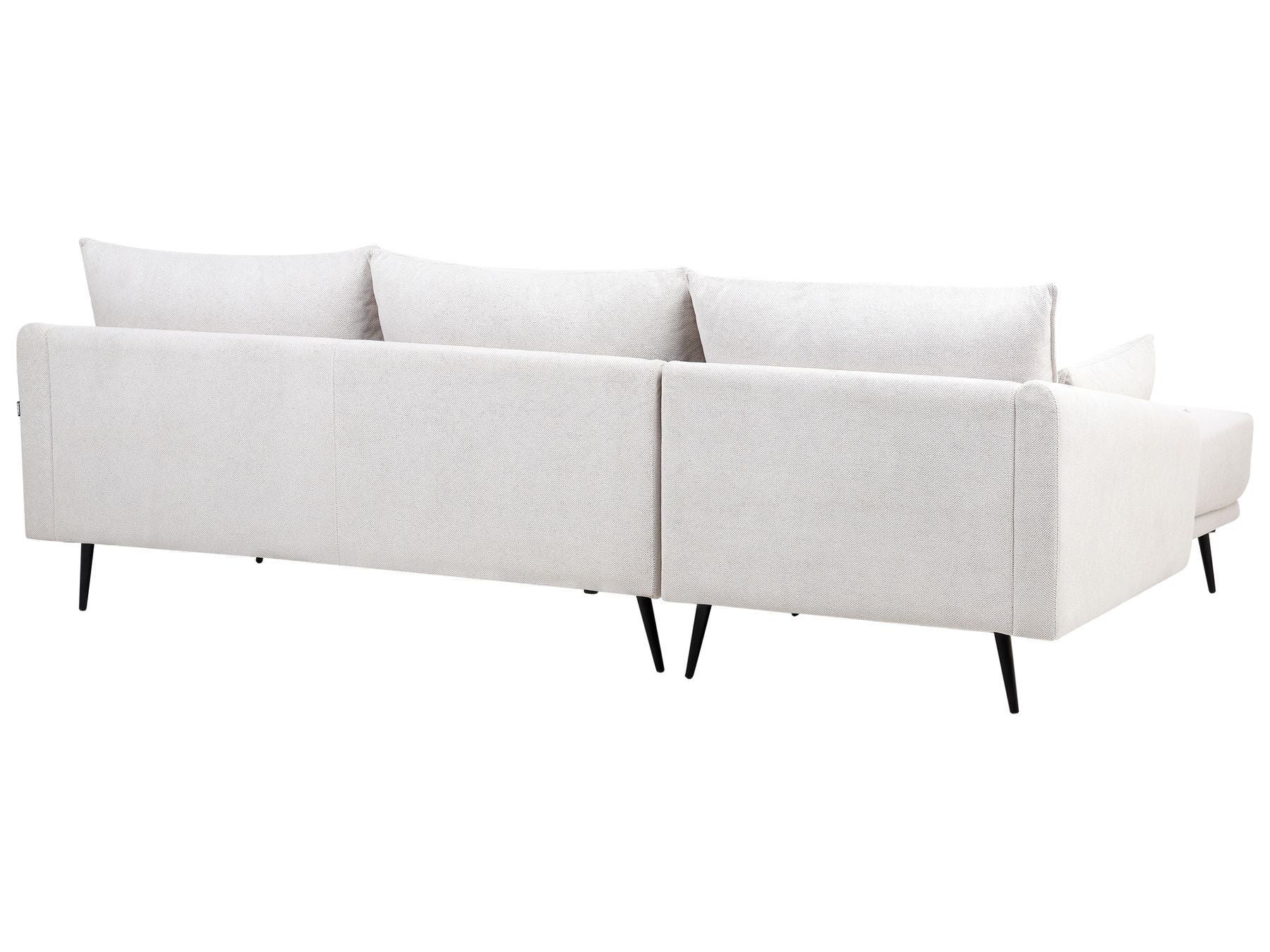 Right Hand Fabric Corner Sofa Off White VARDE