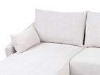Right Hand Fabric Corner Sofa Off White VARDE