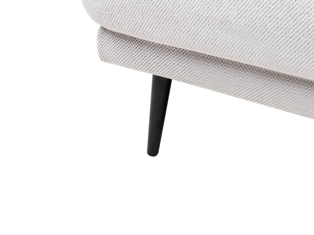 Right Hand Fabric Corner Sofa Off White VARDE