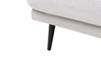 Right Hand Fabric Corner Sofa Off White VARDE
