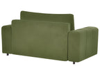 Sofa Bed INNVIK Fabric Green with Storage 2 Seater