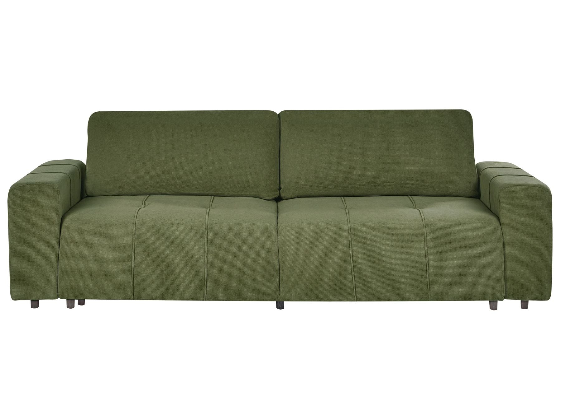 Sofa Bed INNVIK Fabric Green with Storage 3 Seater