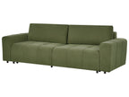 Sofa Bed INNVIK Fabric Green with Storage 3 Seater