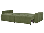 Sofa Bed INNVIK Fabric Green with Storage 3 Seater