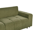 Sofa Bed INNVIK Fabric Green with Storage 3 Seater