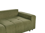 Sofa Bed INNVIK Fabric Green with Storage 3 Seater