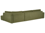 Corner Sofa Bed INNVIK Fabric Green with Storage 4 Seater Left Hand