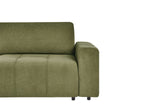 Corner Sofa Bed INNVIK Fabric Green 4 Seater Right Hand