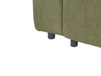 Corner Sofa Bed INNVIK Fabric Green 4 Seater Right Hand
