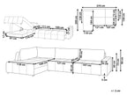 Corner Sofa Bed INNVIK Fabric Green 4 Seater Right Hand