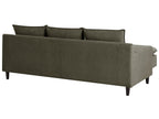 Corner Sofa ELVENES Fabric Dark Green 3 Seater Right Hand