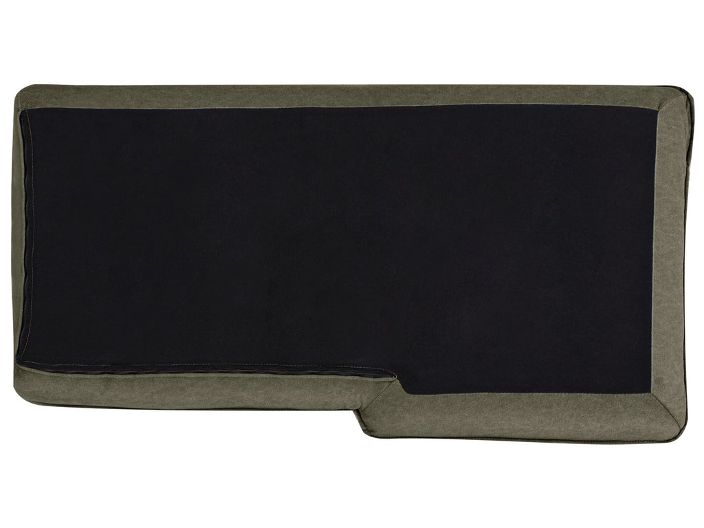 Corner Sofa ELVENES Fabric Dark Green 3 Seater Right Hand