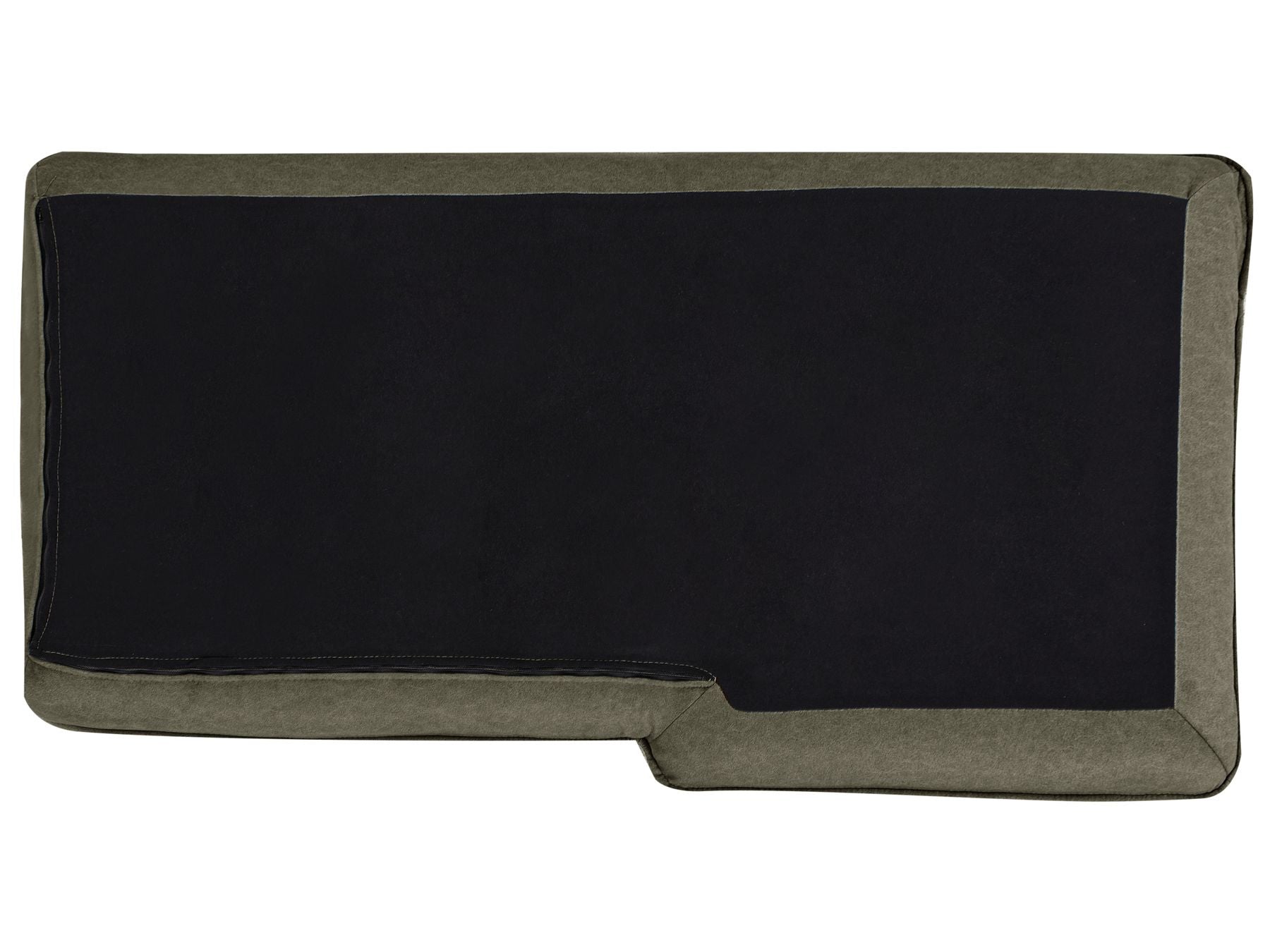 Corner Sofa ELVENES Fabric Dark Green 3 Seater Right Hand