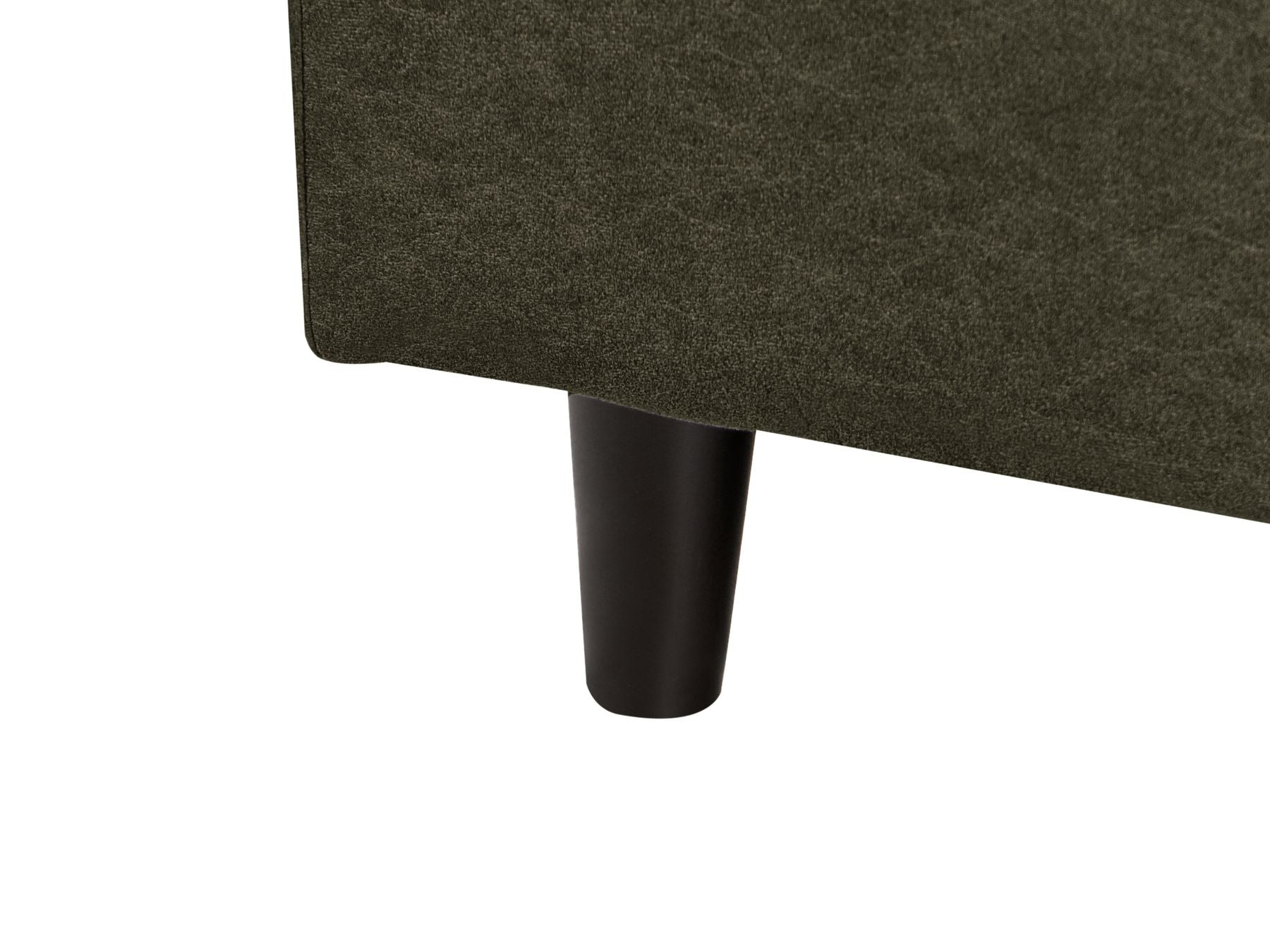 Corner Sofa ELVENES Fabric Dark Green 3 Seater Right Hand