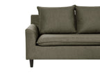 Corner Sofa ELVENES Fabric Dark Green 3 Seater Left Hand