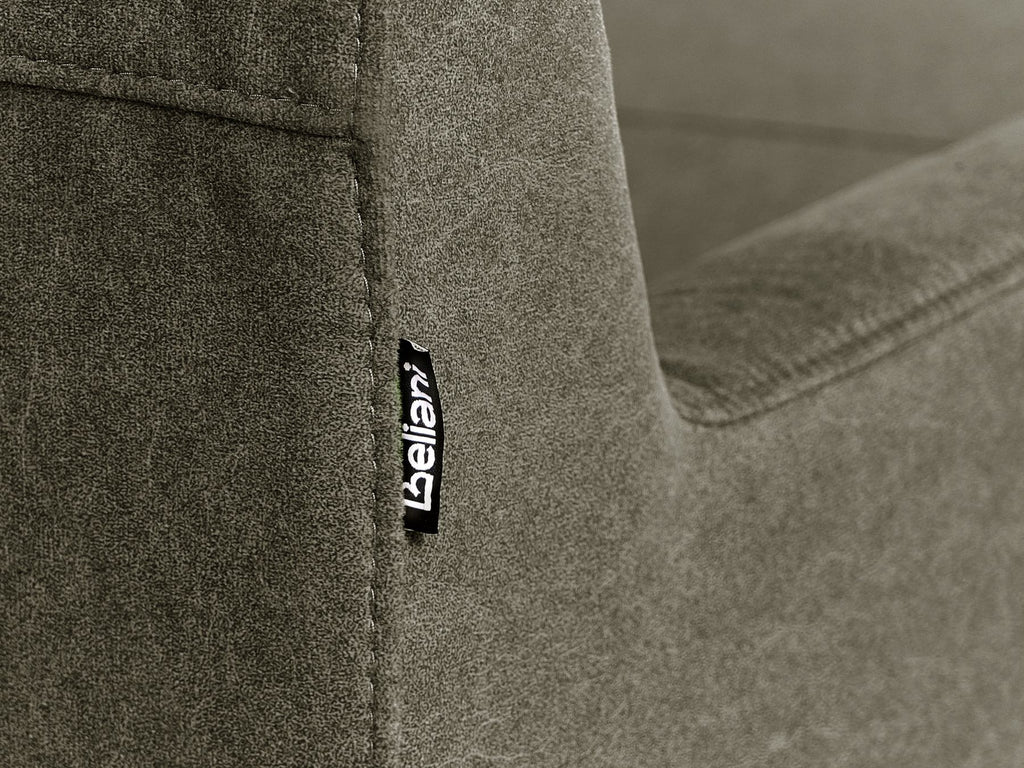 Corner Sofa ELVENES Fabric Dark Green 3 Seater Left Hand