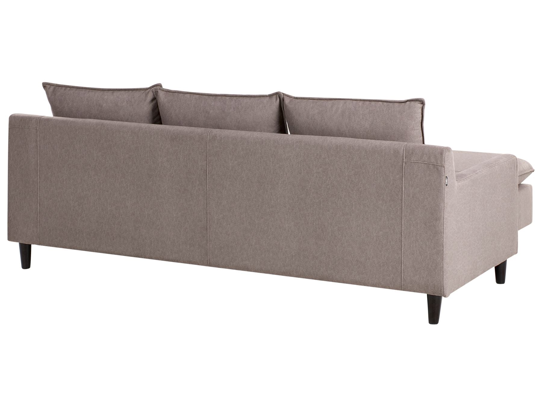 Corner Sofa ELVENES Fabric Taupe 3 Seater Right Hand