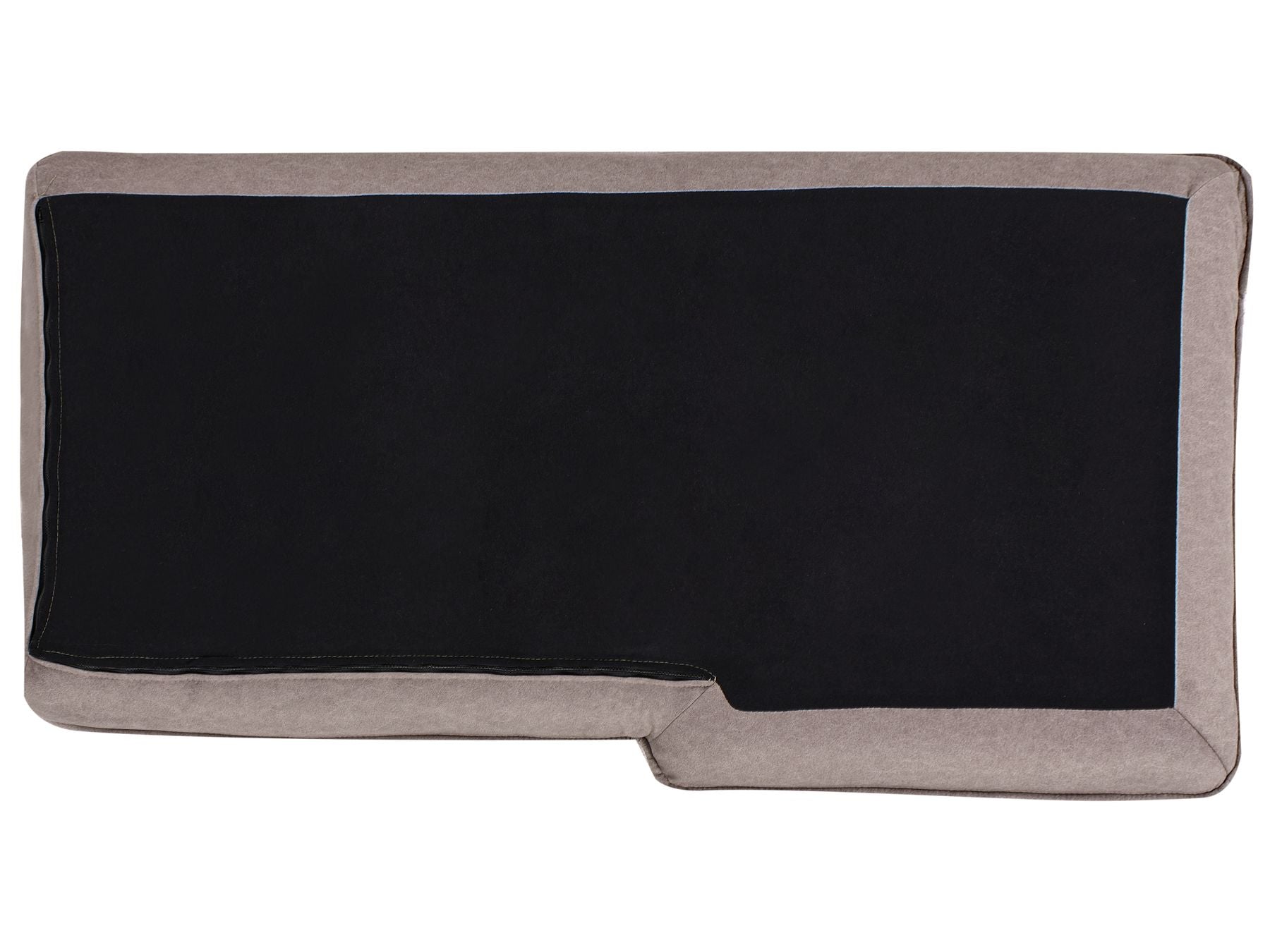 Corner Sofa ELVENES Fabric Taupe 3 Seater Right Hand