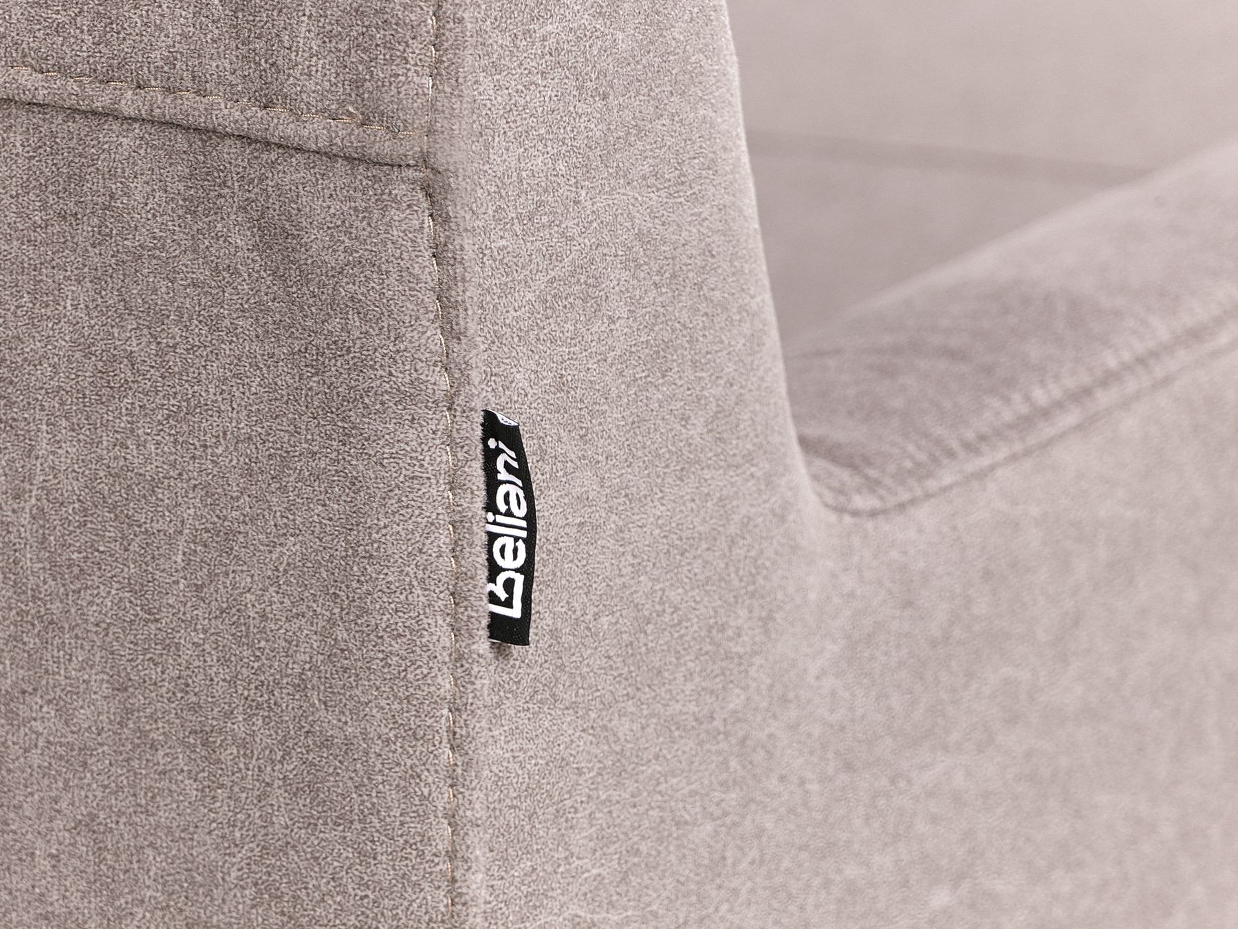 Corner Sofa ELVENES Fabric Taupe 3 Seater Right Hand