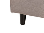 Corner Sofa ELVENES Fabric Taupe 3 Seater Right Hand
