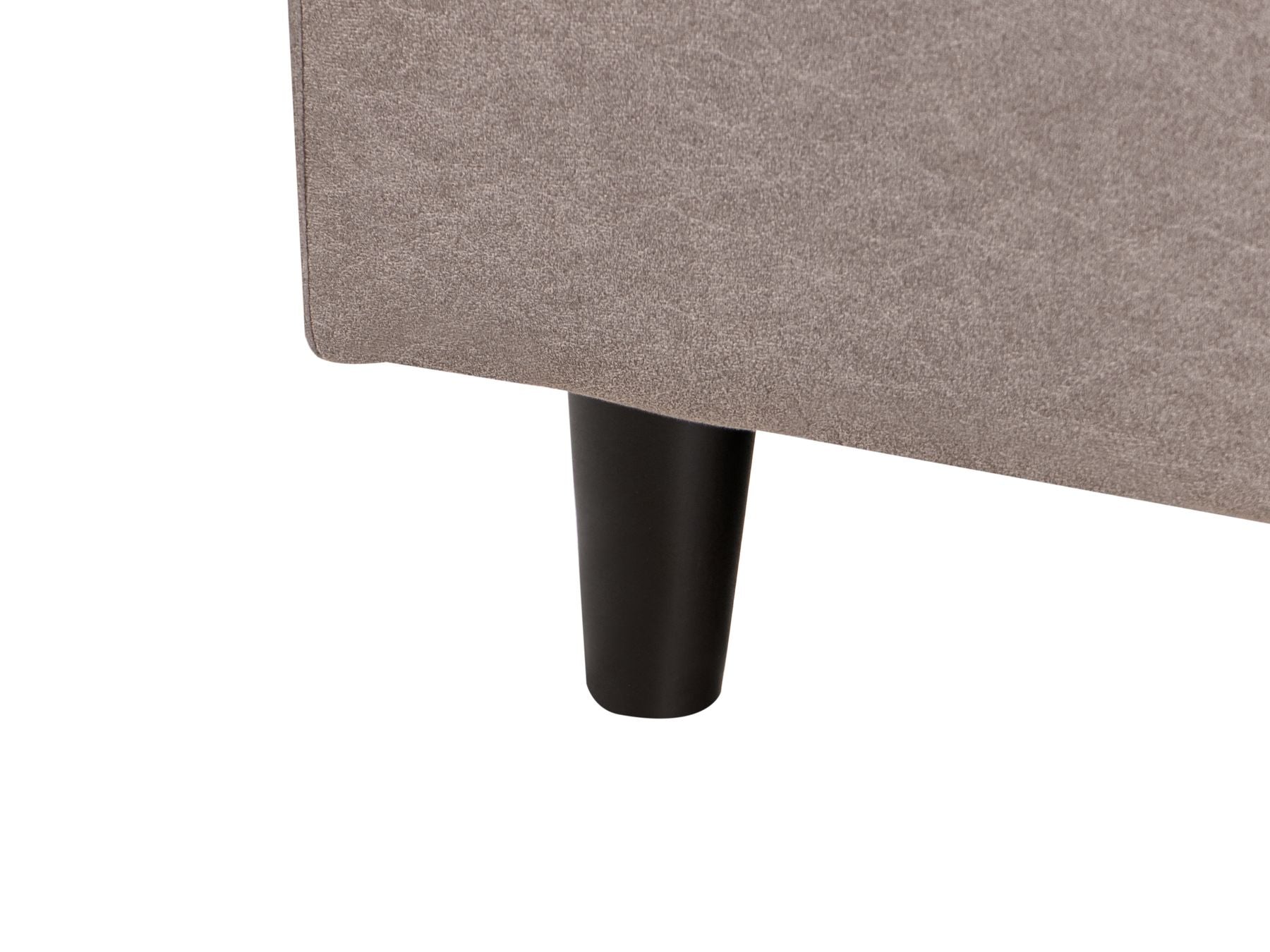 Corner Sofa ELVENES Fabric Taupe 3 Seater Right Hand