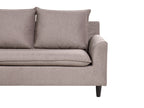 Corner Sofa ELVENES Fabric Taupe 3 Seater Right Hand