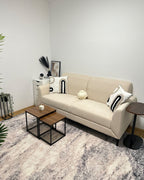 3 Seater Fabric Sofa Beige FENES