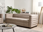3 Seater Fabric Sofa Taupe HOFN