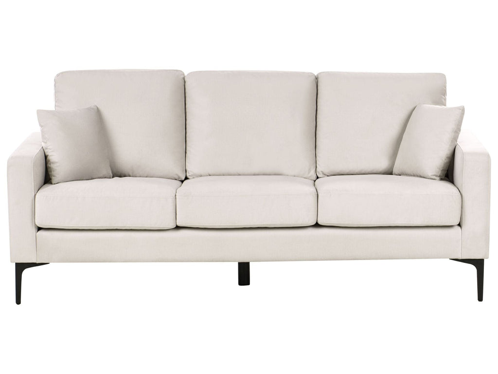 3 Seater Fabric Sofa Light Beige GAVLE