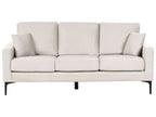 3 Seater Fabric Sofa Light Beige GAVLE